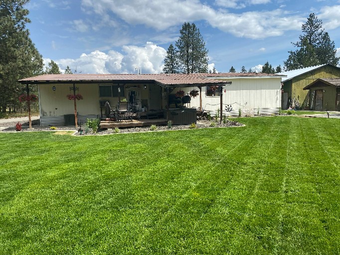After First Mow on New Sod Installation in Chattaroy, WA