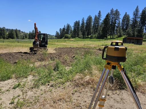 Before Barn & Stable Foundation Excavation in Spokane, WA